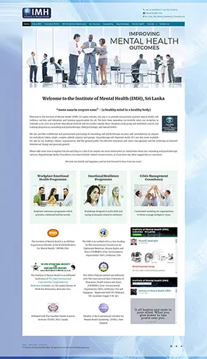 Institute of Mental Health Custom Website Development